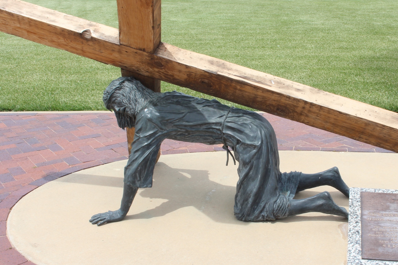 Station 7 at the Cross of Our Lord Jesus Christ in Groom, Texas.